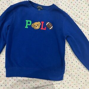 Polo by Ralph Lauren Kids Royal Blue Graphic Sweatshirt
